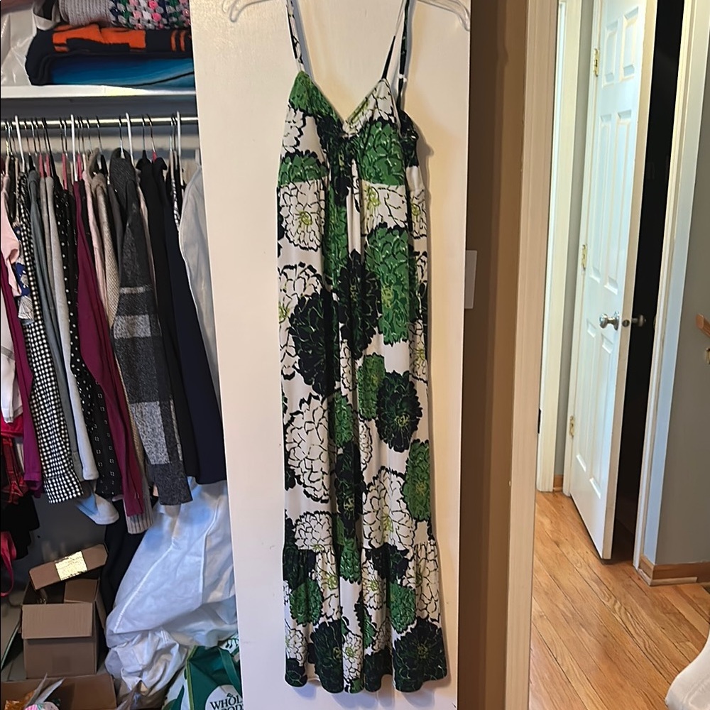 Lily Green and Black Floral Maxi Dress